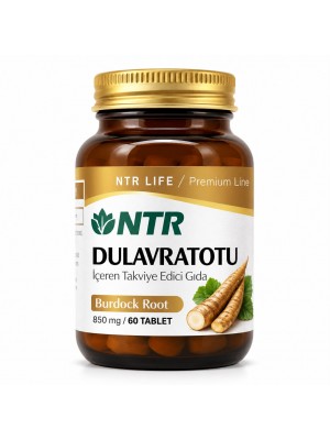Natural Life Burdock Root - Dulavrat Otu Kökü 860 mg - 60 Tablet